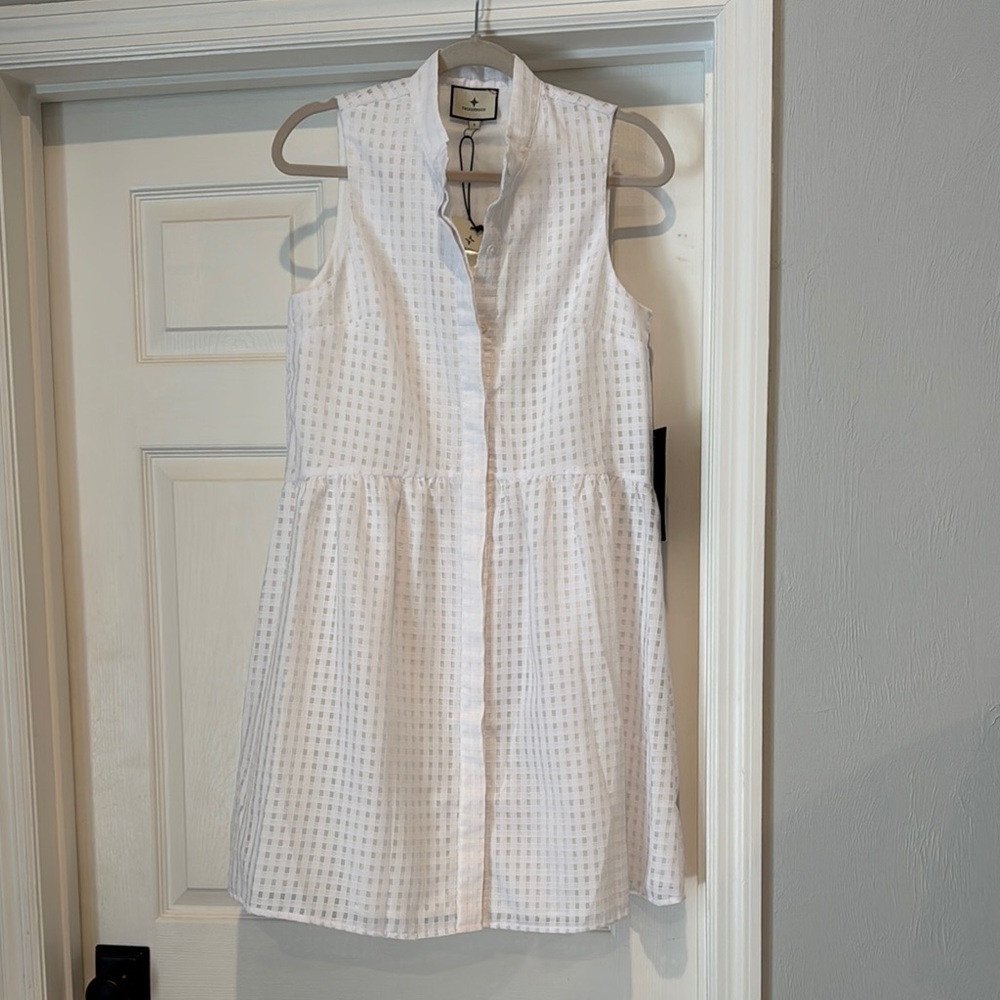 White Sleeveless Tuckernuck Dress